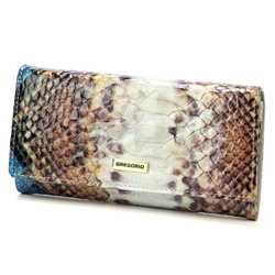 Portfel damski skórzany skóra naturalna Gregorio