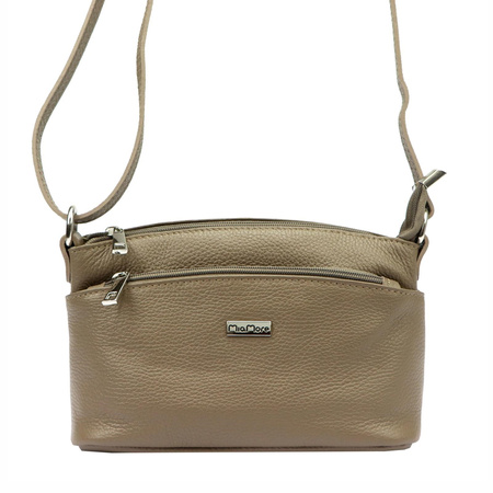 MiaMore torebka listonoszka skóra naturalna beżowy