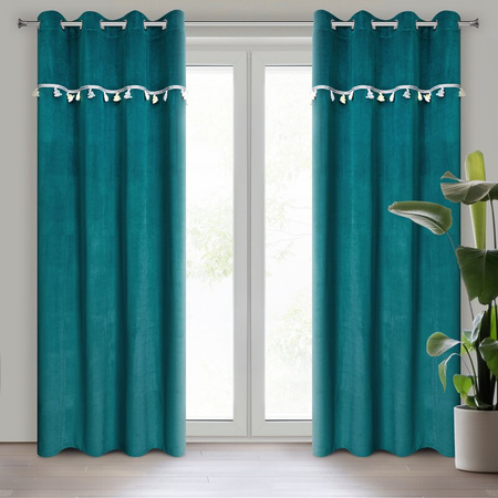 ZASŁONA GOTOWA KIDS 1 140 X 250 CM CIEMNOTURKUSOWY