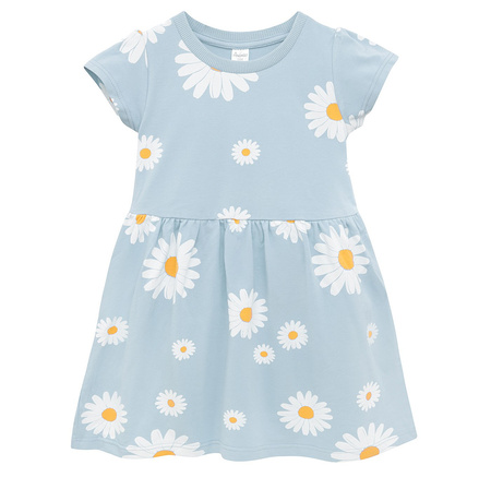 Sukienka KR DAISY niebieski,stokrotki 110