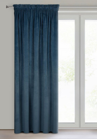 ZASŁONA GOTOWA VILLA NA TAŚMIE 140 X 270 CM GRANATOWY