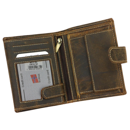 Portfel męski skórzany skóra naturalna Nordee