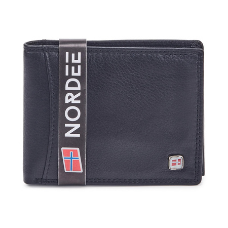 Portfel męski skórzany skóra naturalna Nordee