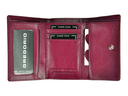 Gregorio portmonetka skóra naturalna czarny Gregorio GF117 - kobieta