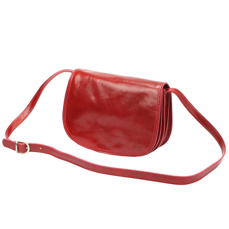 Florence torebka listonoszka skóra naturalna czerwony