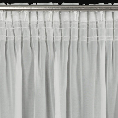 FIRANA GOTOWA KATHY NA TAŚMIE 140 X 270 CM BIAŁY