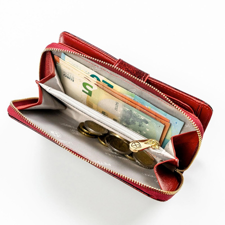 Portfel damski skóra naturalna skórzany Peterson