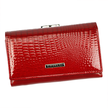 Portfel damski skórzany skóra naturalna + skóra ekologiczna Cavaldi