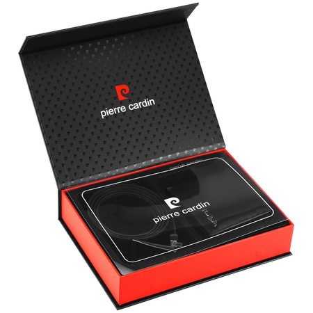 Zestaw na prezent dla mężczyzny portfel i pasek męski skórzany Pierre Cardin