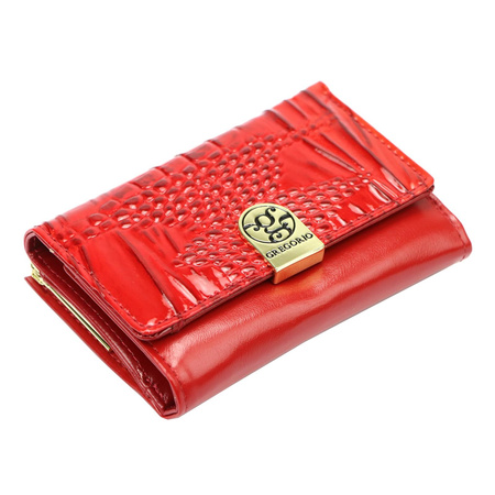 Portfel damski skórzany skóra naturalna + skóra ekologiczna Gregorio