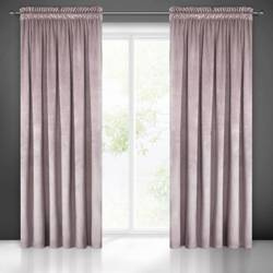 ZASŁONA GOTOWA PIERRE NA TAŚMIE 140 X 300 CM PUDROWY RÓŻ