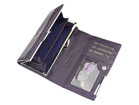 Portfel damski skóra naturalna skórzany Gregorio 