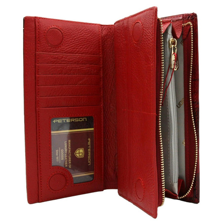 Portfel damski skórzany skóra naturalna  Peterson