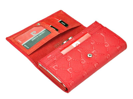 Portfel damski skórzany skóra naturalna+ skóra ekologiczna Pierre Cardin 