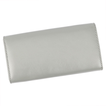 Gregorio portfel skóra naturalna licowa szary kobieta