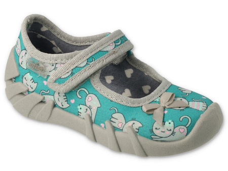 Befado buty kapcie pantofle balerinki dla dziewczynki 