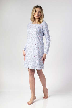 Regina koszula nocna damska 135 długi rękaw przed kolano rozmiar M