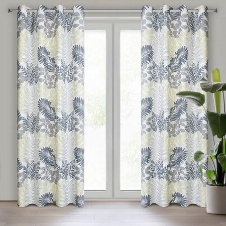 ZASŁONA GOTOWA D91 NINA 140 X 250 CM BIAŁY