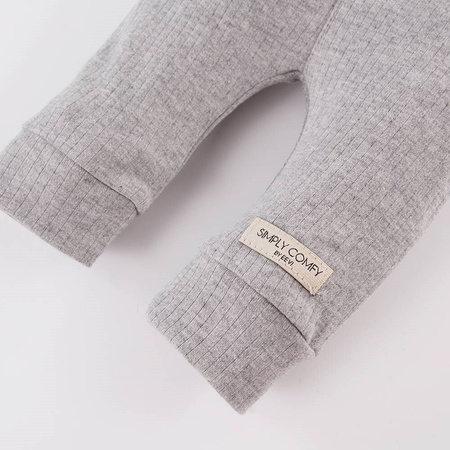 LEGGINSY SIMPLY COMFY Z GUZ SZARE EWA KLUCZE