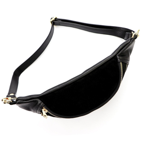 Torebka torebki skórzana saszetka nerka skóra naturalna Luka damska