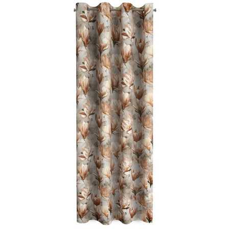 ZASŁONA GOTOWA LARI 140 X 250 CM CIEMNOBEŻOWY