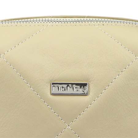 MiaMore torebka listonoszka skóra naturalna beżowy