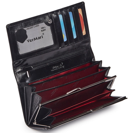 Portfel damski skórzany skóra naturalna Ver Mari