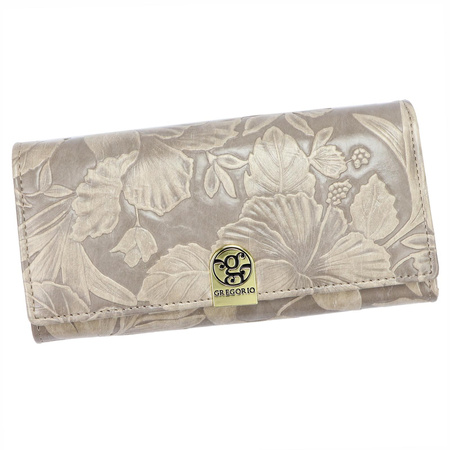 Portfel damski skórzany skóra naturalna + skóra ekologiczna Gregorio