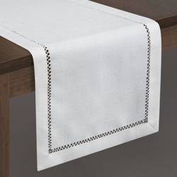 OBRUS EMILY 40 X 140 CM BIAŁY