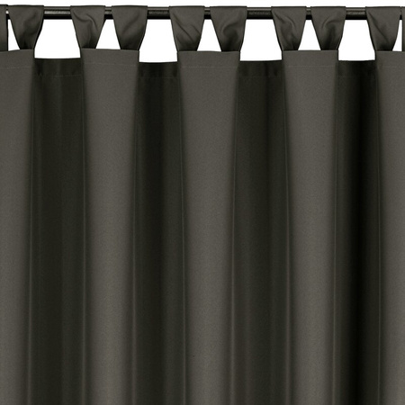 ZASŁONA GOTOWA GARDEN NA SZELKACH 155 X 260 CM GRAFITOWY