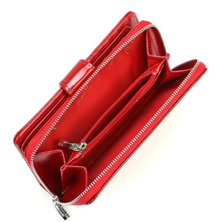 Portfel damski skóra naturalna + skóra ekologiczna Pierre Cardin