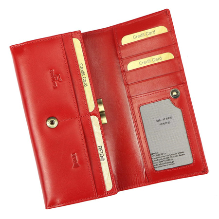 Portfel damski skórzany skóra naturalna El Forrest 