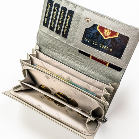 Portfel damski skóra naturalna skórzany Peterson