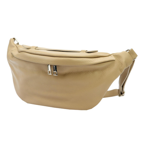 Torebka torebki skórzana saszetka nerka skóra naturalna Luka damska