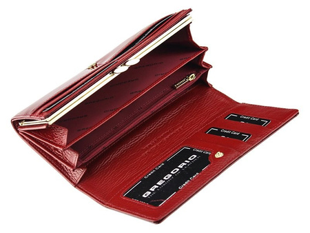 Portfel damski skórzany skóra naturalna Gregorio 