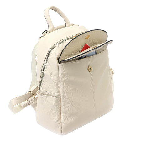 Plecak damski skórzany skóra ekologiczna Pierre Cardin