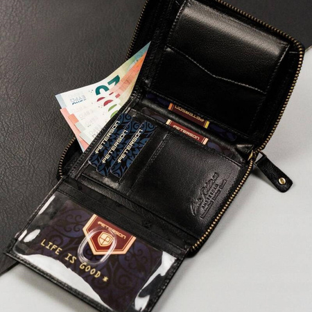 Portfel męski skórzany skóra naturalna  Peterson 