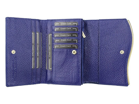 Portfel damski skórzany skóra naturalna Gregorio 