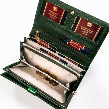 Portfel damski skórzany skóra naturalna Peterson