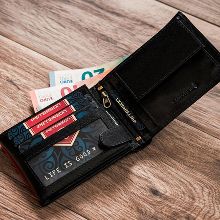 Portfel męski skórzany skóra naturalna  Peterson