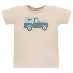 T-shirt SAFARI beżowy,auto 128