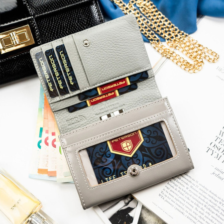 Portfel damski skóra naturalna skórzany Peterson