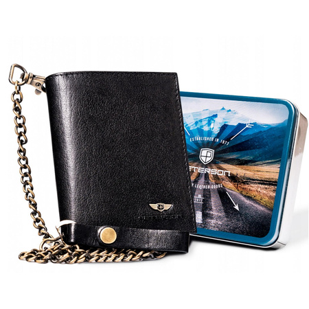 Portfel męski skórzany skóra naturalna  Peterson