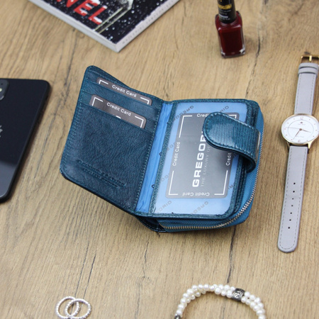 Portfel damski skórzany skóra naturalna Gregorio