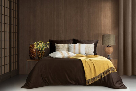 KOMPLET POŚCIELI NOVA3 220 X 200 CM BRĄZOWY