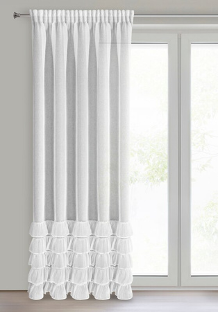 FIRANA GOTOWA DANI 1 NA TAŚMIE 140 X 270 CM BIAŁY