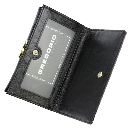 Portfel damski skóra naturalna skórzany Gregorio 