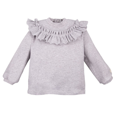 BLUZA SIMPLY COMFY KARCZEK SZARY MELANŻ