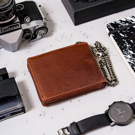 Portfel męski skórzany skóra naturalna  Peterson