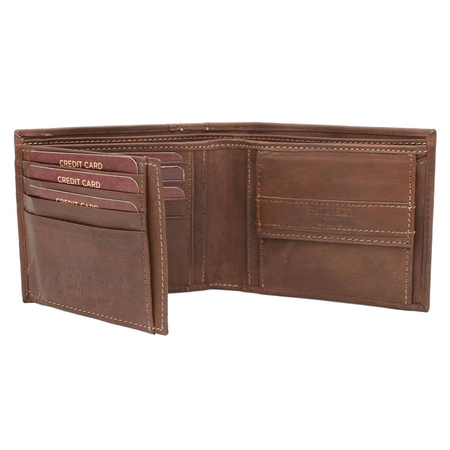 Portfel męski skórzany skóra naturalna  Peterson